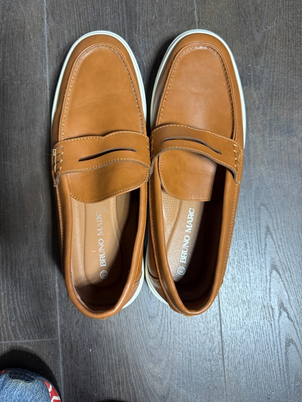 Men’s Tan Leather casual dress Loafers